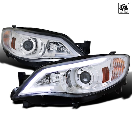 Spec-D Tuning 08-13 Subaru Impreza Chrome Housing 2LHP-WRX08-TM